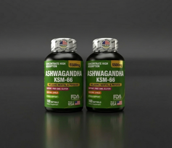 Ashwagandha KSM66 x 100 softgels Combo x 2 Unidades