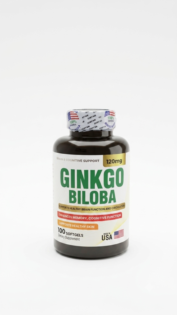 Ginkgo Biloba - 100 Softgels