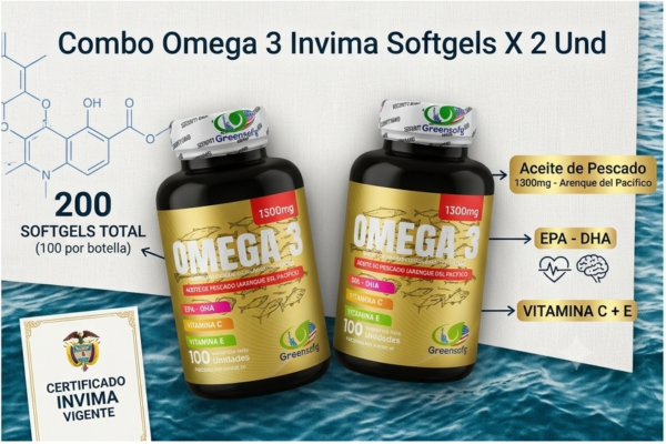 COMBO OMEGA 3 Softgels x 2 Unidades