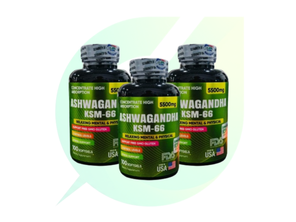 Ashwagandha KSM66 x 100 softgels Combo x 3 Unidades