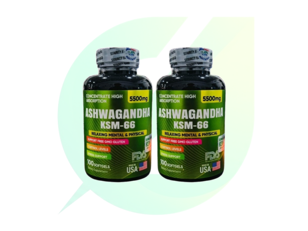 Ashwagandha KSM66 x 100 softgels Combo x 2 Unidades