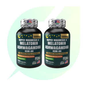 Ashwagandha y Melatonina KSM66 x 100 softgels - Combo x 2 unidades