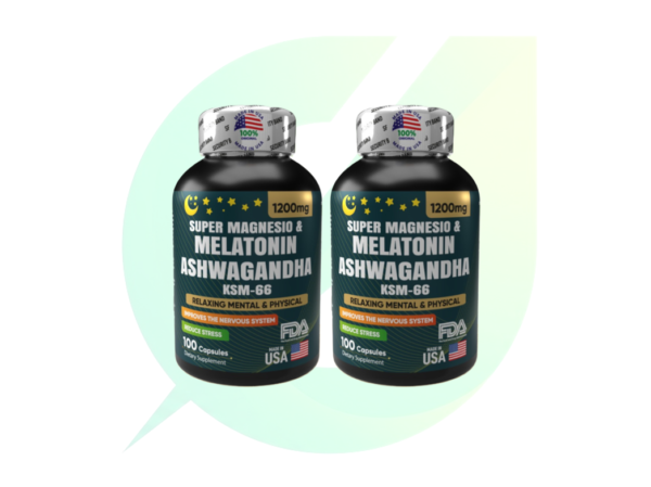 Ashwagandha y Melatonina KSM66 x 100 softgels - Combo x 2 unidades