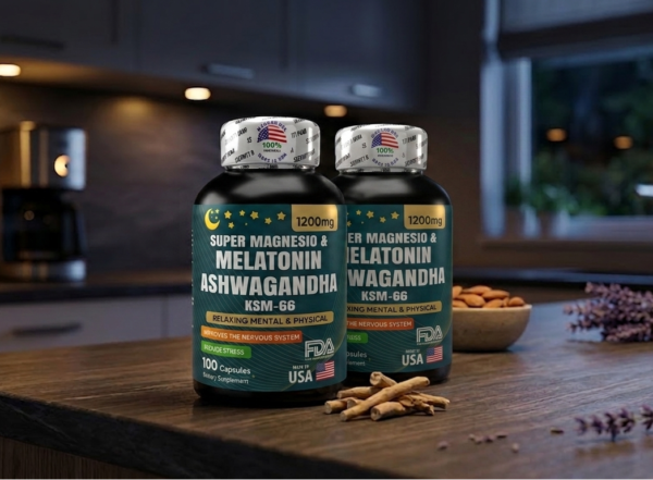 Ashwagandha y Melatonina KSM66 x 100 softgels - Combo x 2 unidades