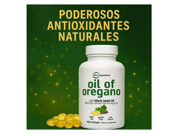 Aceite de Oregano (Oil of Oregano) x 100 softgels Combo 2 frascos