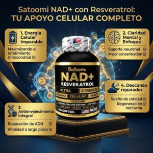 NAD+ con Resveratrol x 100 Softgels – 1 unidad