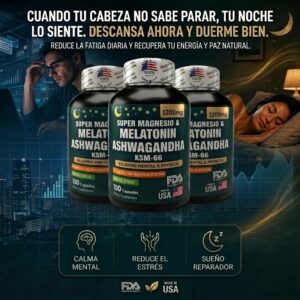 Ashwagandha y Melatonina (100 softgels) - Combo x 3 unidades