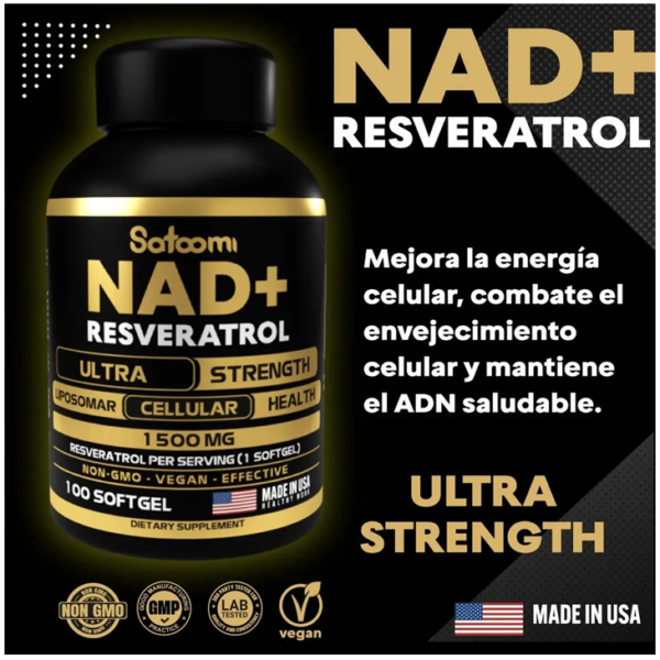 NAD+ con Resveratrol x 100 Softgels
