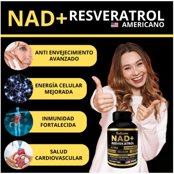 NAD+ con Resveratrol x 100 Softgels