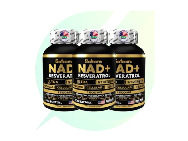 NAD+ con Resveratrol x 100 Softgels – Combo x 3 unidad