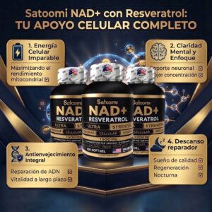 imagen 3 NAD+ con Resveratrol x 100 Softgels – Combo x 3 unidad